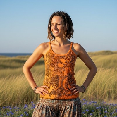 Yoga Top Shiva - orange