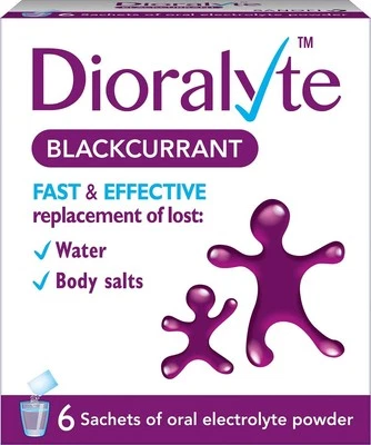 Dioralyte Blackcurrant – Fast Rehydration & Electrolyte Replacement, 6 Sachets