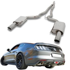 FOX Duplex Racinganlage je 1x100mm für Ford Mustang Coupe Cabrio 2.3l EcoBoost