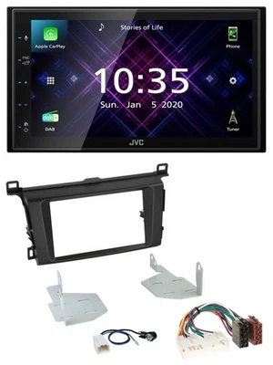 JVC DAB 2DIN MP3 Bluetooth USB Autoradio für Toyota RAV 4 (ab 2013) - Bild 1 von 4