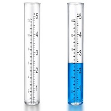 2Pcs Plastic Rain Replacement Tube 5 Inch Capacity Dual Scale Outdoor5890