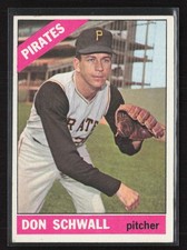1966 Topps #144 Don Schwall - EX/EX+ Set Break!