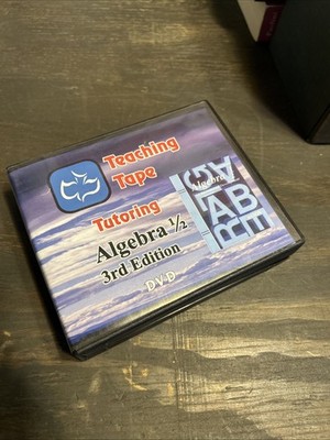 Teaching Tape Tutoring Saxon Algebra 1/2 SET OF 16 DVDs