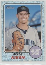 2017 Topps Heritage Minor League Edition Blue 81/99 Brady Aiken #68 9ij