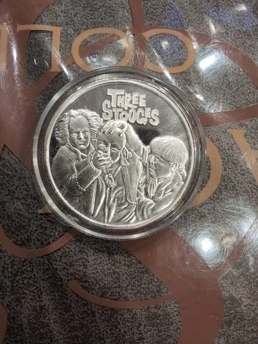 American Eagle 3 Stooges Coin 1 Troy Oz. 999 Fine Silver