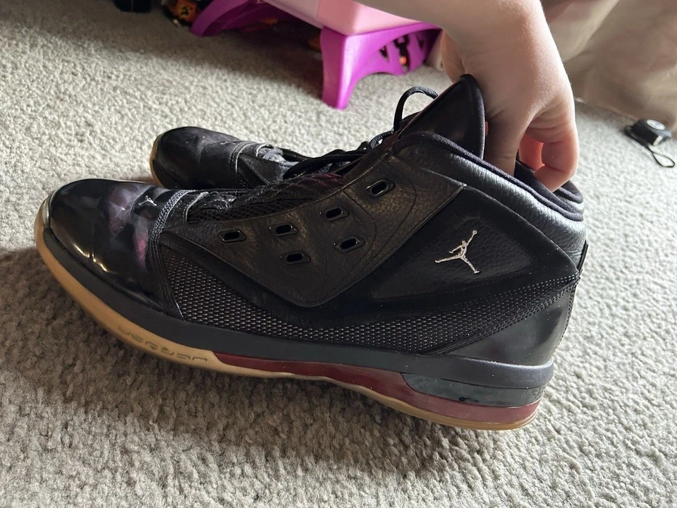 Nike Air Jordan 2009 16.5 Team Negro Rojo Universitario 375387-001 EE. UU. Hombres Talla 14 Foto 3 de 4