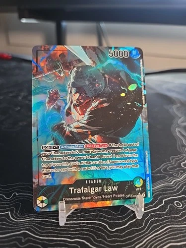 One Piece TCG Trafalgar Law Leader Parallel OP10-022 Alt Art Royal Blood