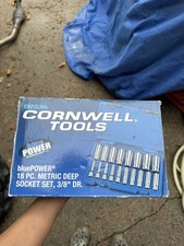 New Cornwell 38 Drive 7 Thru 24 Mm 6-pt Deep Socket Set In Case Cbp2lma New Cornwell 38 Drive 7 Thru 24 Mm 6-pt Deep Socket Set In Case Cbp2lma