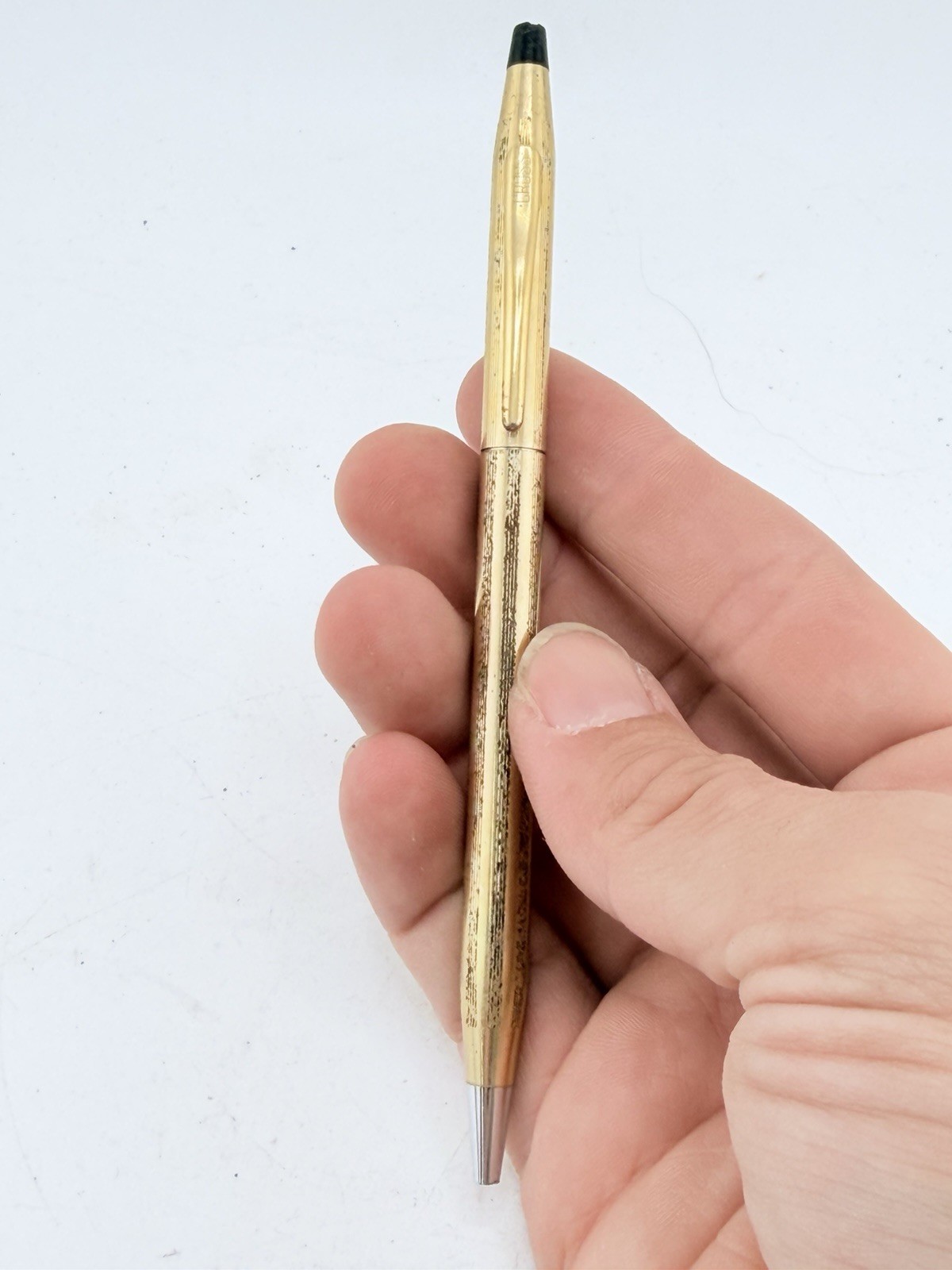 Parker Classic Ballpoint Pen Stainless Steel Gold Trim GT Vintage