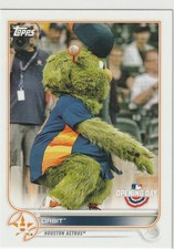 Orbit 2022 Topps Opening Day #M-9 Mascots Houston Astros World Series