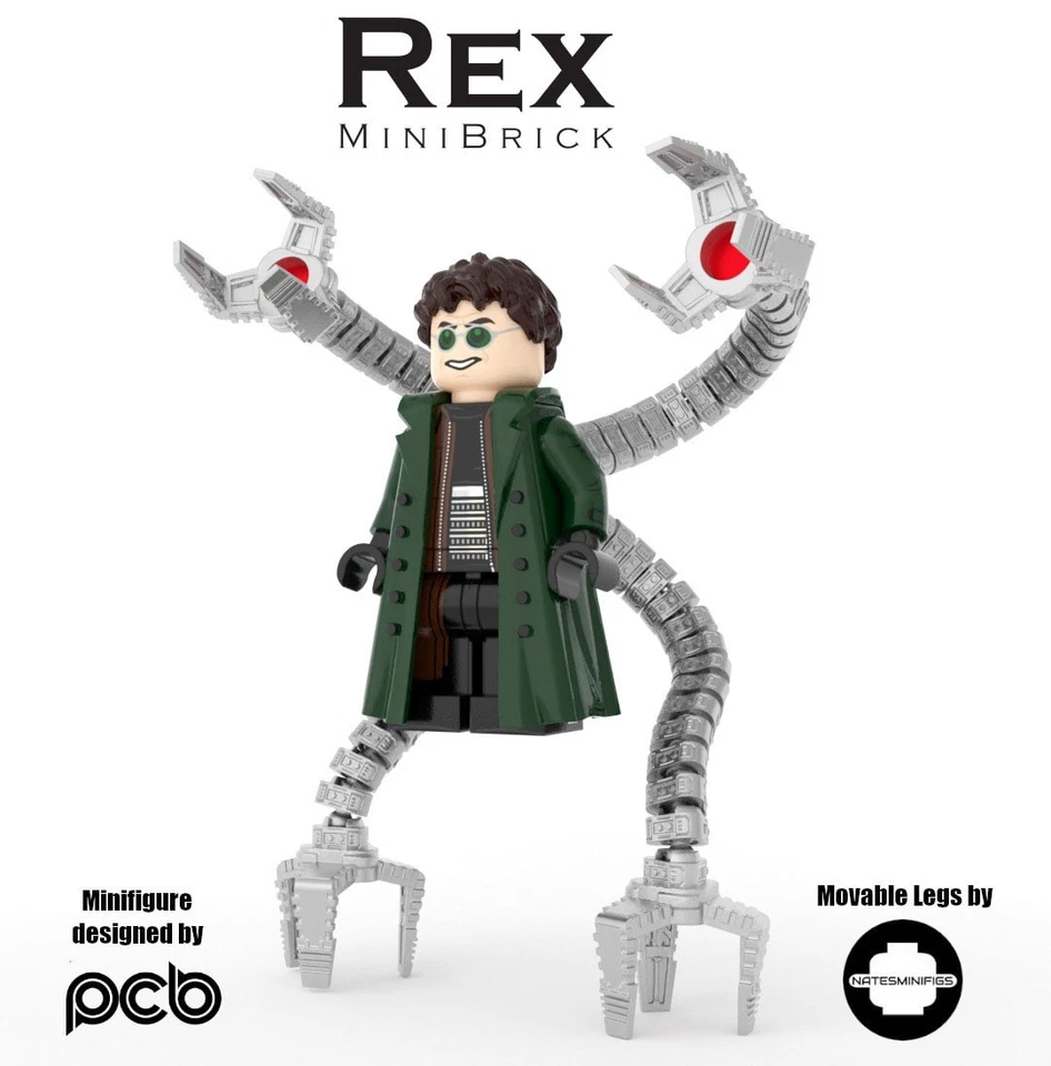 Phoenix Customs LEGO Spider-Man Minifigure Custom Doc Ock  - Image 2 of 2