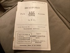 Bradford Park Avenue v Tranmere Rovers (Div.3 prog) 15/3/52