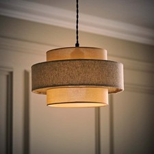 Ceiling Lampshade Light Shade Easy Fit Pendant Herringbone Living Room Bedroom