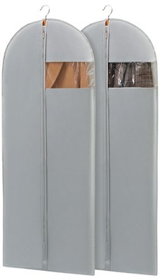 Dress Bags for Gowns, 65'' Long Garment Bags for Hanging Clothes, Dress Garme...