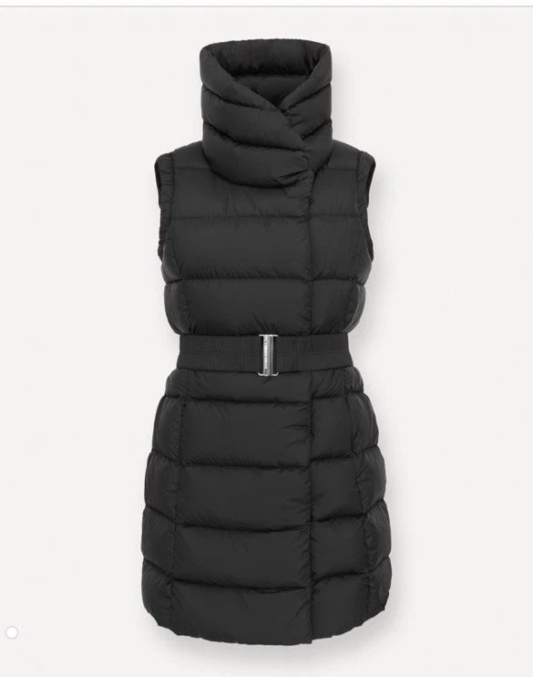 Gilet Sans Manches Ultra Léger Femme - Doudoune Matelassée Col Rond Poches Noir KHJH
