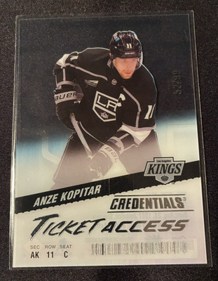 2024 Upper Deck Credentials Acetate Ticket Access 60/99 Anze Kopitar #TA-AK 1pw1