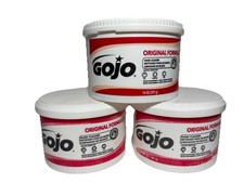 (3) Gojo Original Formula Hand Cleaner 14oz Oil Grease Tar Red Label
