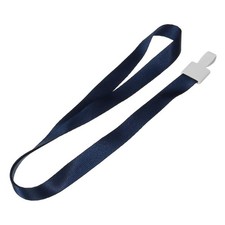 Collar lanyards with plastic hook, strap, dark blue 5pcs