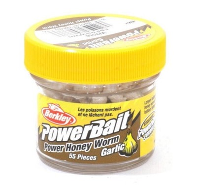 Berkley Powerbait Knoblauch Honig Wurm - weiß