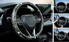 Steering Wheel Cover Auto Leather Steering Wheel Protector, 15 inch Boho Floral
