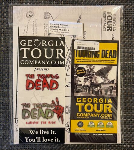 Walking Dead Zombie Map & More - Senoia, Georgia, Alexandria, Woodbury, TWD - Foto 1 di 8