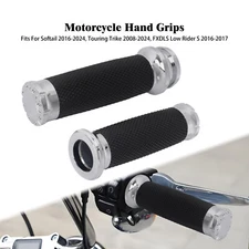 Chrome Electronic Throttle 1" Hand Grips For Harley 2008-2024 Touring Road Glide