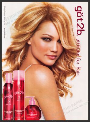 got2b Hair Care 2000s Print Advertisement Ad 2006 Sexy Blonde