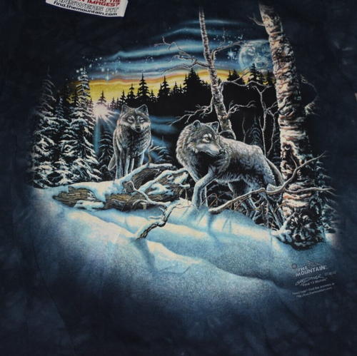 15-3449 X-LARGE UNISEX YOUTH/CHILDS FIND 13 WOLVES T-SHIRT BY THE MOUNTAIN - Picture 2 of 8