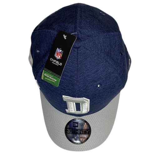 Cappello Dallas Cowboys New Era NFL Sideline 39THIRTY Flex Fit L/XL Curve Bill Blu - Foto 6 di 9