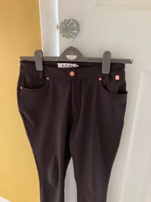 ACAI Petite 30P therman skinny outdoor black trousers UK
