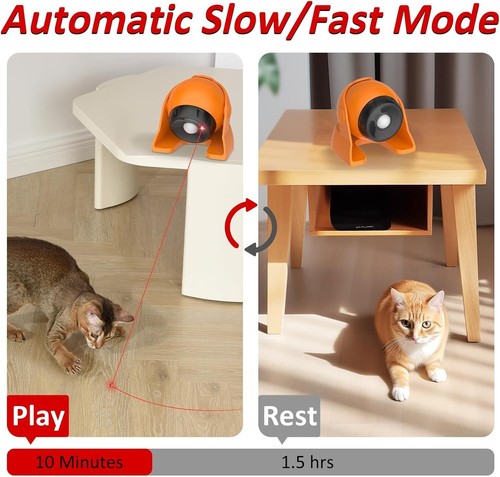 Láser automático recargable interior interactivo juguete láser para gatos activado por movimiento - Imagen 3 de 24
