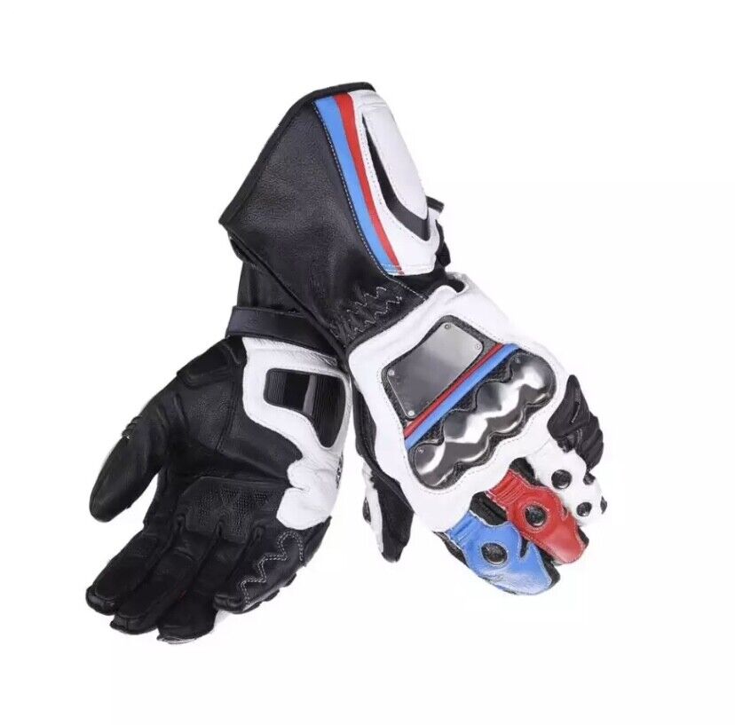 guanti moto racing logo dain in pelle colori bmw