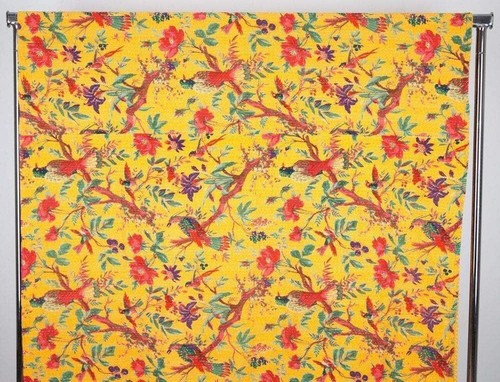 Handgefertigte Doppelgröße reine Baumwolle Bettwäsche Queen-Size Kantha Stich Überwurf Quilt - Bild 31 von 32