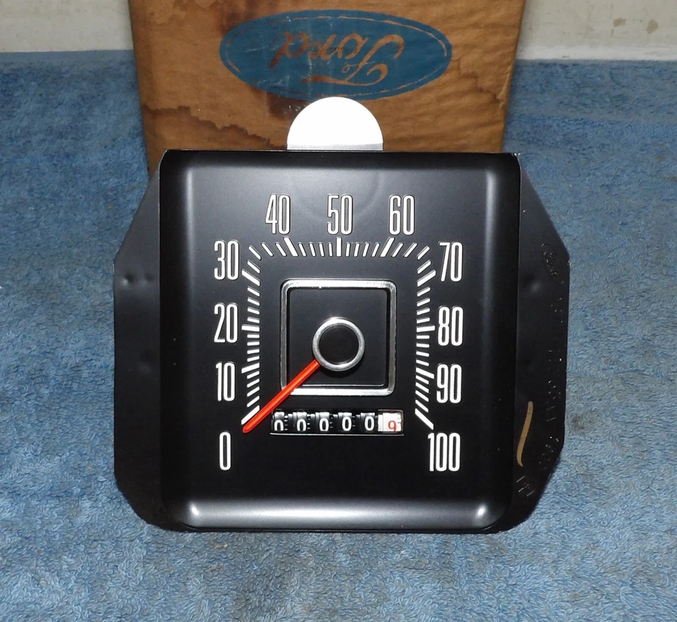 1973-1977 Ford F100 F150 F250 F350 caminhão 75-77 E100 NOS 100 mph medidor de velocidade - Imagem 4 de 4