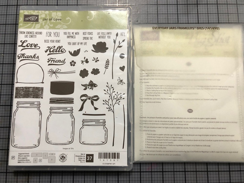 Stampin' Up! JAR OF LOVE Christmas Every Day Stamps DIES Bundle Canning Stems