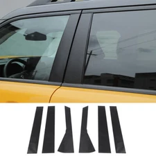 Exterior Window B Pillar Trim Sticker For Ford Bronco Sport 2021+ Carbon Fiber
