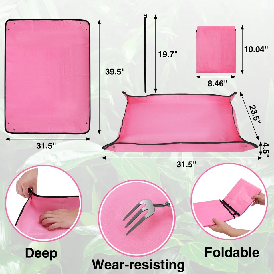 WORKPRO Repotting Mat for Indoor Plant Transplanting&Mess Control 39.5" X 31.5'' - Image 2 of 4
