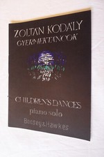 Zoltan KODALY Gyermektancok for Piano