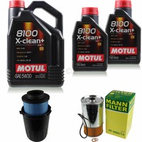 MANN-FILTER Inspektionspaket 7L Motul 8100 X-Clean+ 5W-30 FüR Mercedes-Benz T1