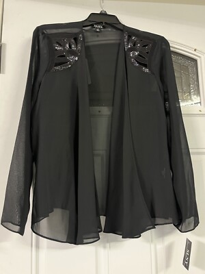 SL Fashions Women's Embellished Tiered Sequin Jacket Dress Size 10 | eBay