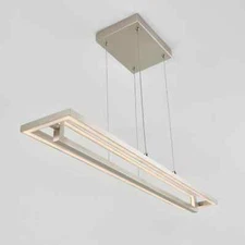 Artika Biplan 29-Watt Integrated LED Steel Brushed Nickel Pendant M-CHBP