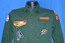 vintage 50s BOY SCOUTS EXPLORER BSA ROCK ISLAND 214 WISAKA 170 UNIFORM SHIRT M