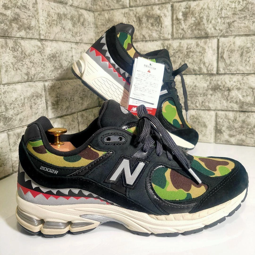 New Balance 2002R BAPE Black M2002RBF Sneaker with Box Men Us8 | eBay