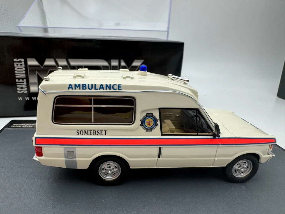 Matrix 1/43 Herbert Lomas Range Rover Ambulance Somerset 1972 White #162 - Image 4 of 4