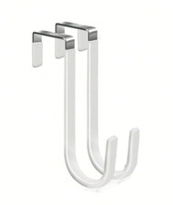 4pcs Over the Door Hooks   Soft Rubber Heavy Duty Hangers for Home Use-NEW