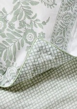 Ralph Lauren Wakefield Reversible Duvet Cover 3 Pcs Set Celadon/Green Queen 385