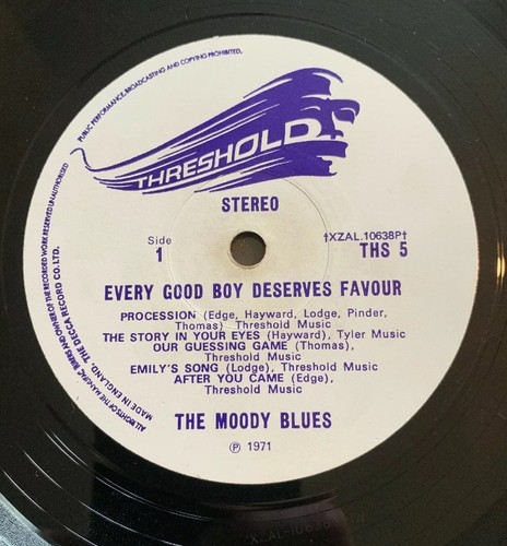 THE MOODY BLUES - EVERY GOOD BOY DESERVES - GF VINYL LP - THRESHOLD THS 5 - 1971 - Imagen 3 de 4