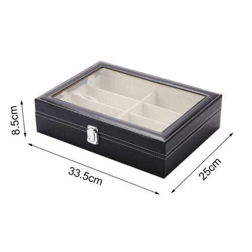 8 Grids Eyeglass Sunglasses Glasses Storage Case Display Shop Box Case UK - Picture 2 of 12