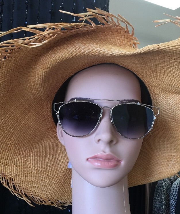 Christian Dior Technologic Reflective Lens Silver Frame Black Arms