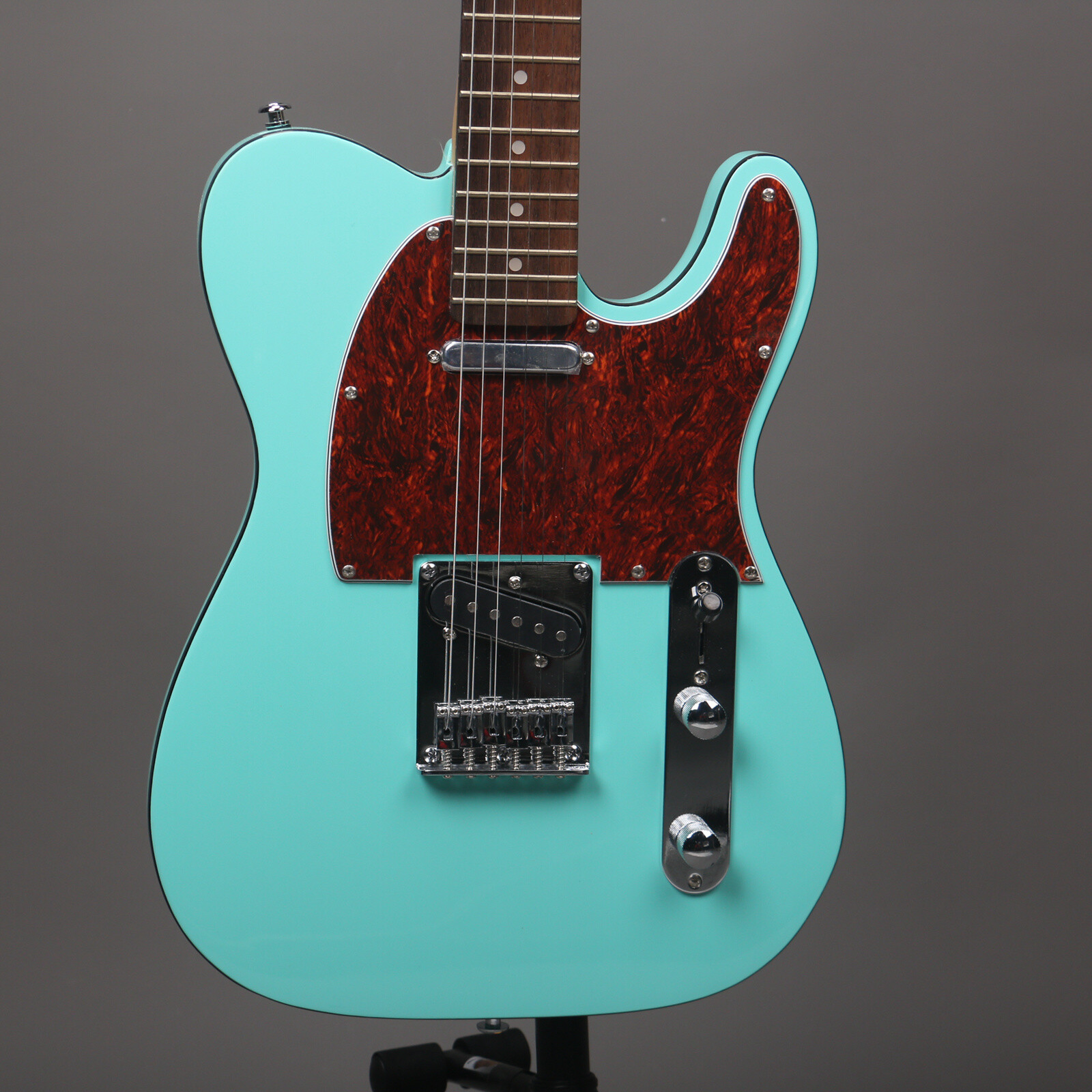 Green TL Electric Guitar Fixed Bridge Roasted Maple Neck Fixed Bridge